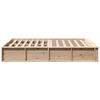 vidaXL Bed Frame Brown 120 x 190 cm Solid Pine Wood