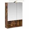 vidaXL Bathroom Mirror Cabinet Smoked Oak 50 x 14.5 x 70 cm