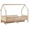 vidaXL Kids Bed Frame with Drawers without Mattress 90x200 cm Solid Wood