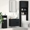 vidaXL Bathroom Sink Cabinet Black Oak 65 x 33 x 60 cm Engineered Wood
