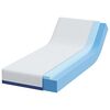 vidaXL Mattress White and Blue 70 x 200 cm Gel-Infused Foam