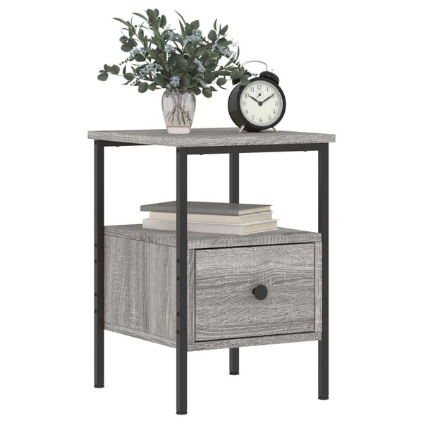 vidaXL Bedside Cabinets 2 pcs Grey Sonoma 34x36x50 cm Engineered Wood