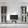 vidaXL TV Cabinet Set with Drawer FLORIN Concrete Grey Engineered Wood