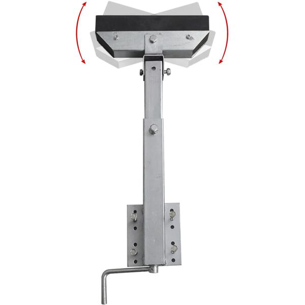 Boat Trailer Solid Bar Bow Support Set of 2 63 - 88 cm