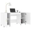 vidaXL Desk White 140x50x75 cm Engineered Wood