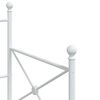 vidaXL Day Bed without Mattress White 80x200 cm Steel
