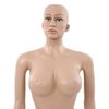 vidaXL Female Mannequin with Glass Base Beige 180 cm