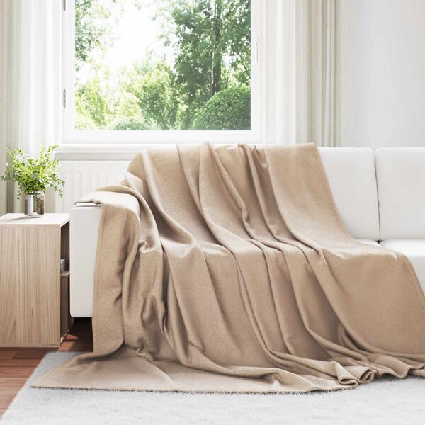 vidaXL Throw Blankets 24 pcs Camel 270 x 240 cm Fleece