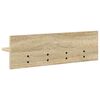 vidaXL Wall-Mounted Coat Rack Sonoma Oak 60 x 10.5 x 18 cm