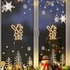 vidaXL Christmas Lights Santa Silhouette 2 pcs 35 LEDs Warm White