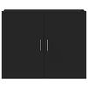 vidaXL Wall Cabinet Black 80x42.5x64 cm Engineered Wood
