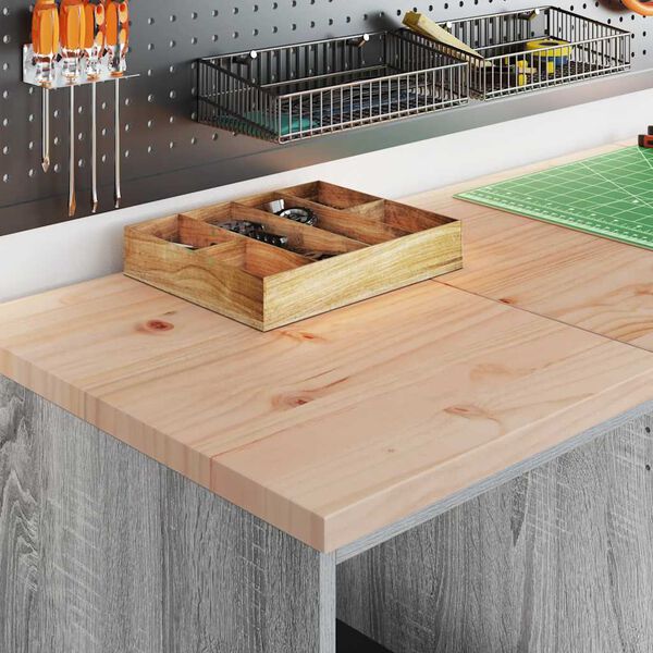 vidaXL Garage Storage Cabinet Grey Sonoma 40x51x85 cm Solid Wood Pine