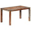 vidaXL Dining Table Grey 140x70x76 cm Solid Acacia Wood