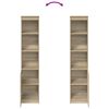 vidaXL Highboard Sonoma Oak 37.5x35x180 cm Engineered Wood