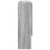 vidaXL Mirror Cabinet Grey Sonoma 80 x 17 x 55 cm Engineered Wood