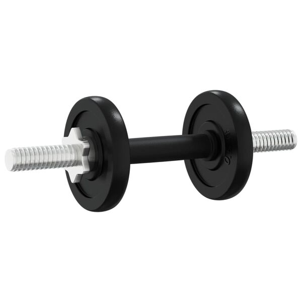 vidaXL Barbell and Dumbbell with Plates 90 kg Cast Iron
