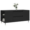 vidaXL Coffee Table Black 102x44.5x50 cm Engineered Wood