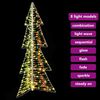 vidaXL Christmas Tree with 160 LEDs Warm White 150 cm PET