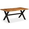 vidaXL Dining Table | Natural Wood, Black