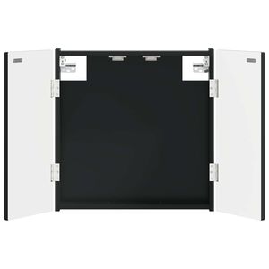 vidaXL Dartboard Cabinet DELFT Black 52.5 x 10.5 x 53.5 cm