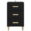 vidaXL Bedside Cabinet Black Oak 40 x 40 x 66 cm Engineered Wood