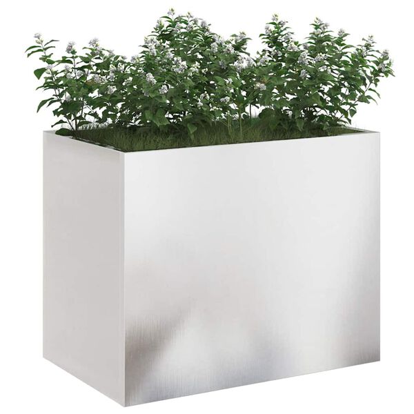 vidaXL Garden Planter Stainless Steel 50 x 32 x 40 cm Stainless Steel