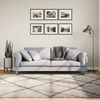 vidaXL Shaggy Rug PAMPLONA High Pile Modern Beige and Anthracite 200x200 cm