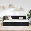 vidaXL Corner Bed Frame with Headboard Black 100 cm x 200 cm Velvet