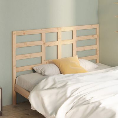 vidaXL Bed Headboard 146x4x104 cm Solid Wood Pine