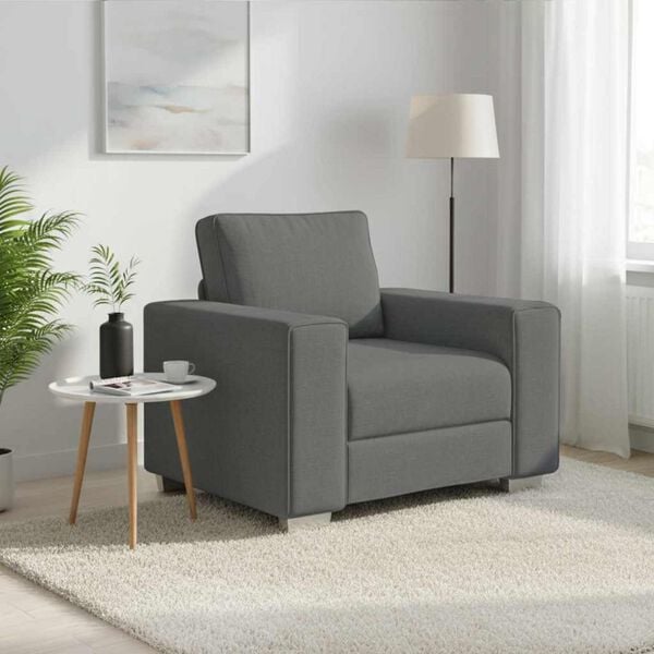 vidaXL Sofa Dark Grey 100 x 77 x 82 cm Fabric