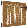 vidaXL Garden Gate 85 x 100 cm Powder-coated steel Black Lockable