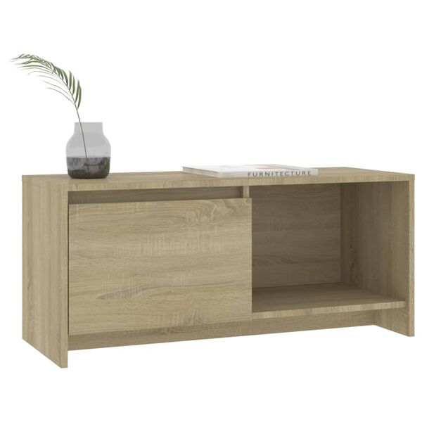 vidaXL TV Cabinet Sonoma Oak 90x35x40 cm Engineered Wood