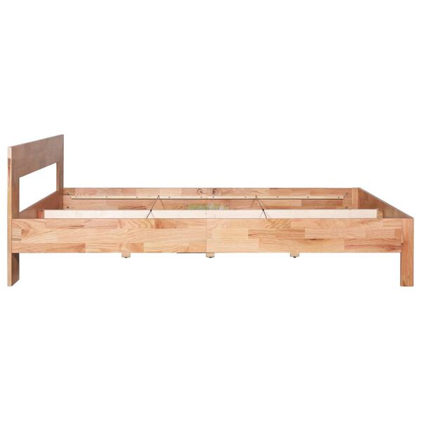 vidaXL Bed Frame without Mattress Solid Oak Wood 140x200 cm