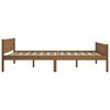 vidaXL Bed Frame without Mattress Solid Pinewood Honey Brown 120x200 cm