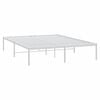 vidaXL Metal Bed Frame without Mattress White 160x200cm