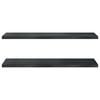 vidaXL Wall Shelves 2 pcs 100x40 cm Black Stainless Steel