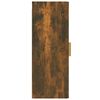 vidaXL Wall Cabinet Smoked Oak 34.5x34x90 cm Engineered Wood