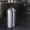 EKO Pedal Bin Kickcan 33 L Matte Silver