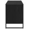 vidaXL TV Cabinet Black Oak 140 x 36 x 49.5 cm Engineered Wood
