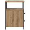 vidaXL Bedside Cabinet Artisan Oak 34x35.5x50 cm Engineered Wood