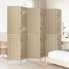 vidaXL Room Divider Folding Manual Beige 292 x 180 cm Poly Rattan