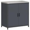 vidaXL Kitchen Storage Cabinet HATTEM Anthracite 90 x 50 x 92 cm Steel