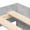 vidaXL Bed Frame Concrete Grey 100 x 200 cm Engineered Wood