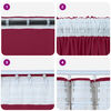 vidaXL Velvet Curtains 2 pcs Wine red 225 x 140 cm Velvet