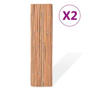 vidaXL Bamboo Fences 2 pcs 100x400 cm