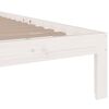 vidaXL Bed Frame without Mattress White 75x190cm Small Single