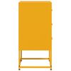 vidaXL Bedside Cabinets 2 pcs Mustard Yellow 36x39x78 cm Steel