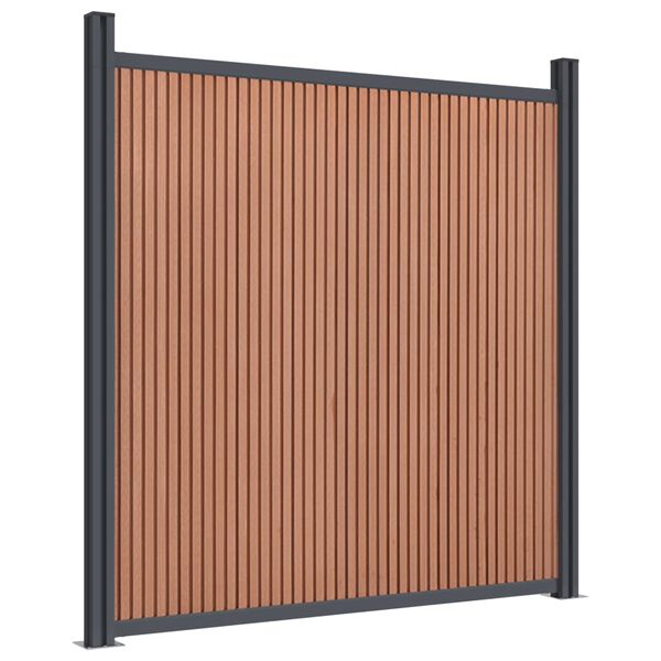 vidaXL Fence Panel Brown 872x186 cm WPC