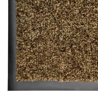 vidaXL Doormat Washable Brown 40x60 cm
