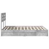 vidaXL Storage Bed Concrete Grey 150 x 200 cm Engineered Wood